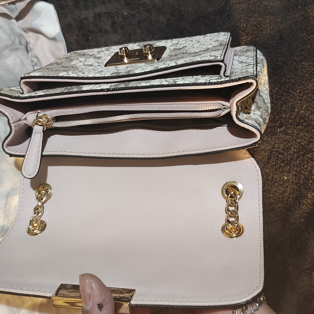 Ted Baker Pink and Gray Clutch with Minimalist Design - Picture 6 of 8